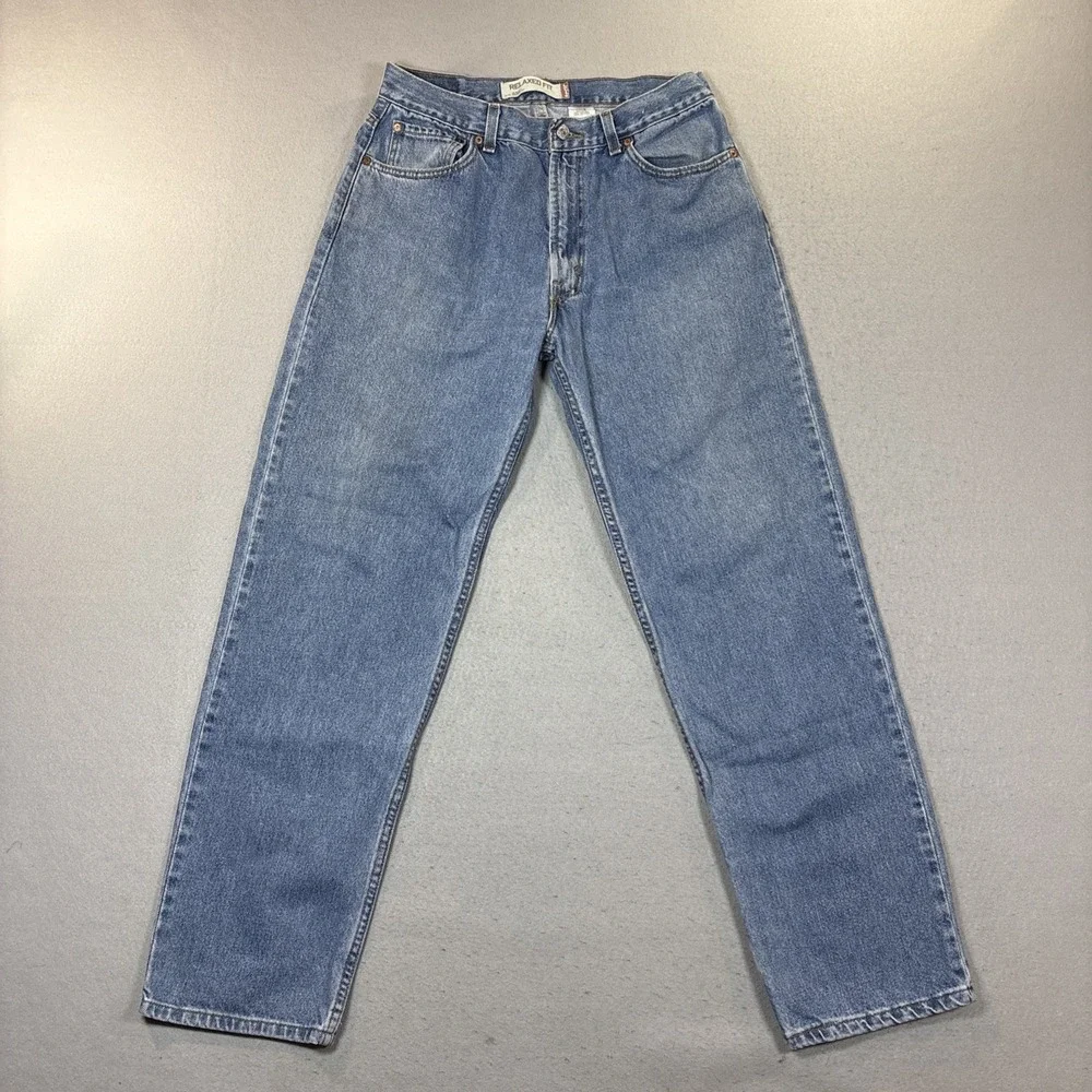 Vtg LEVI'S Jeans Mens 36x34 (34x32) Denim Blue 550 Relaxed‎ Fit Y2K 2005